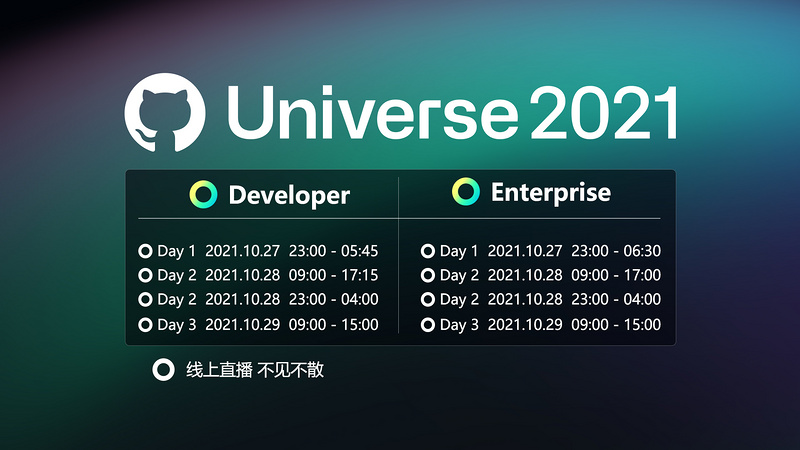 GitHub Universe 2021｜MS Reactor 邀您一起参与